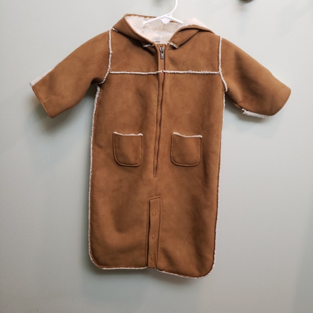Baby Gap Bunting Suede Shepera Size Newborn 0-3 Month
